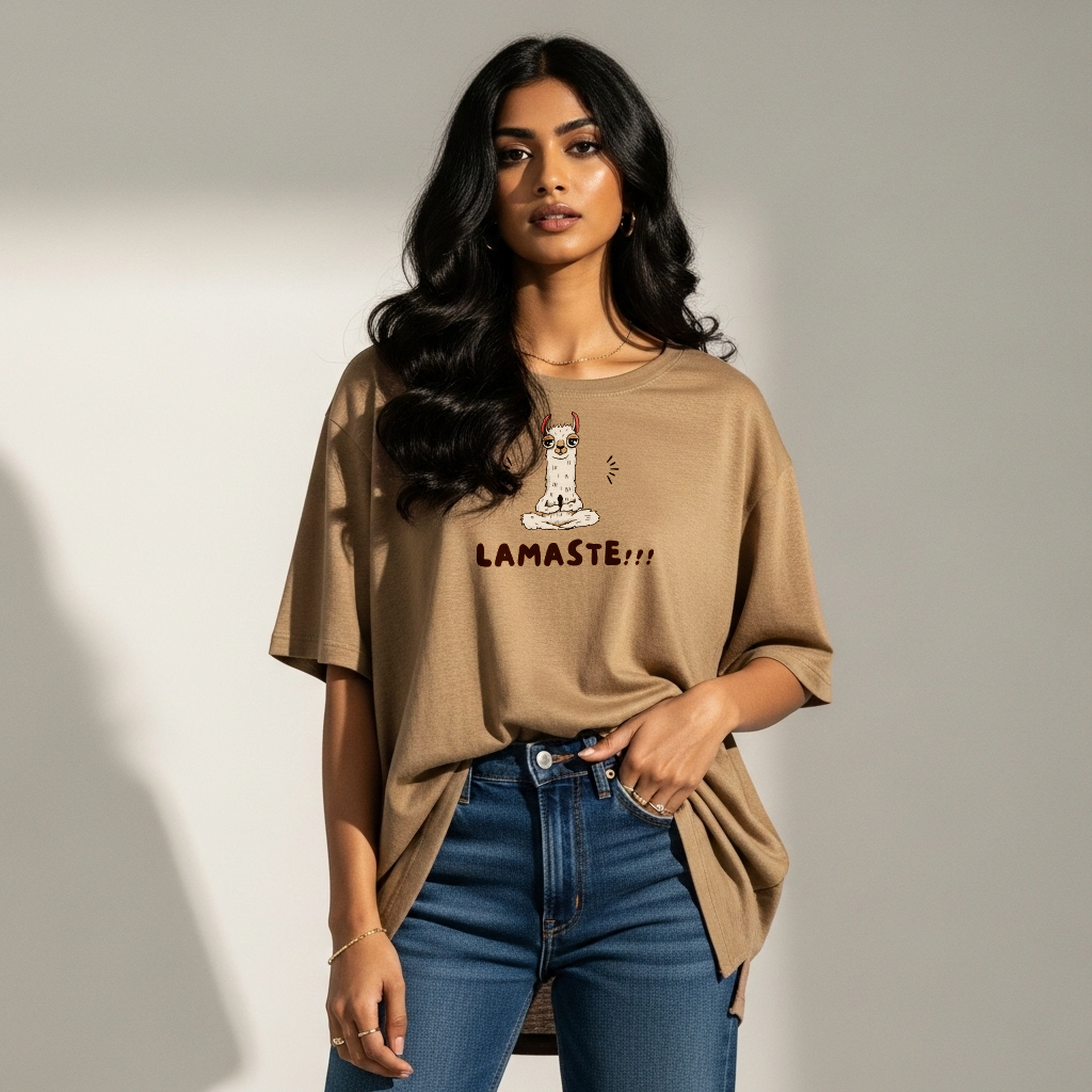Lamaste Brown Oversized Tee