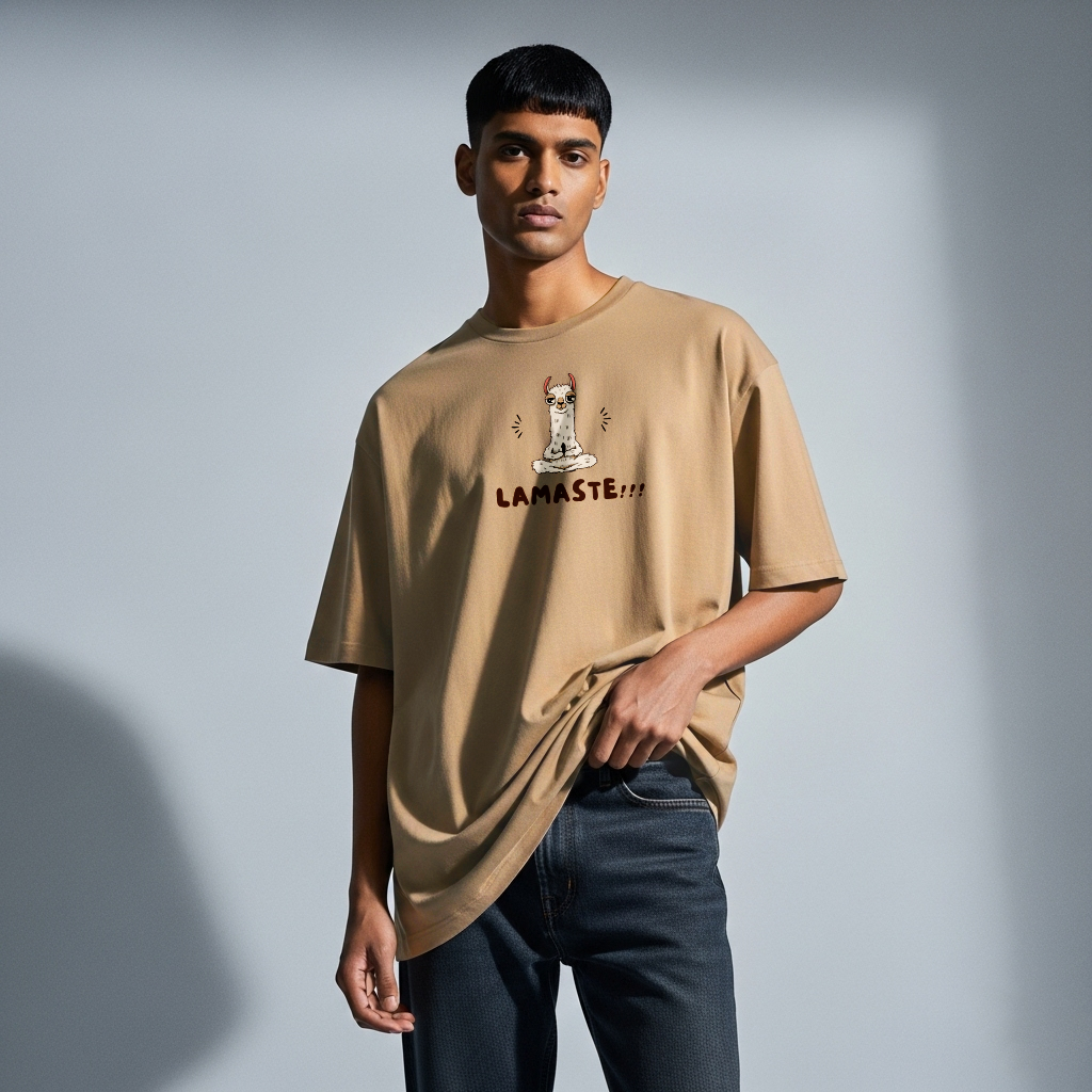 Lamaste Brown Oversized Tee