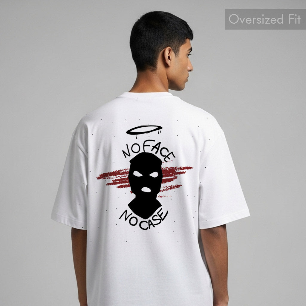 No Face No Case Oversized Tee