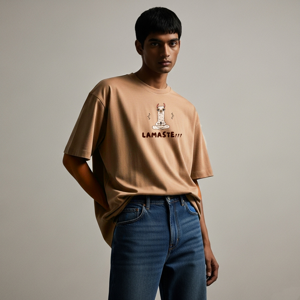 Lamaste Brown Oversized Tee